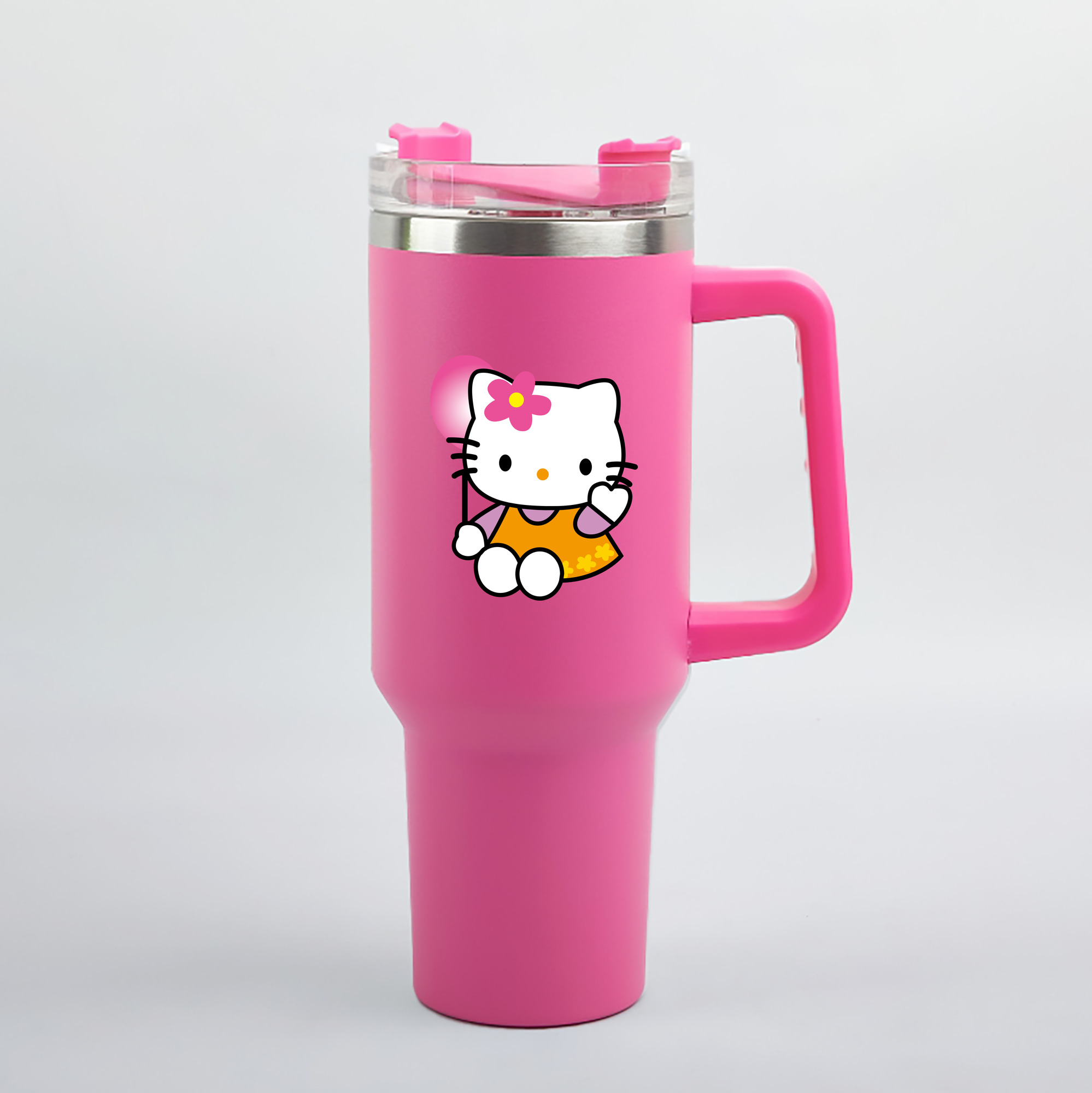 （画像用） Hello Kitty ハローキティ 1200mL車用タンブラー（カラープリント）